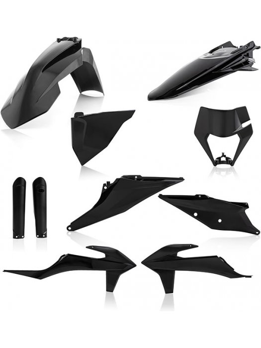 Пълен кит пластмаси KTM EXC/EXC-F 20-22 черен